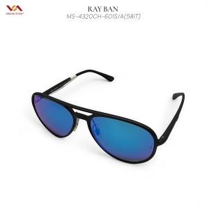 Alternative view of Mắt Kính Ray-Ban MS-4320CH-601S/A(58IT) – Gọng Đen Mờ, Tròng Chromance Xanh Gương