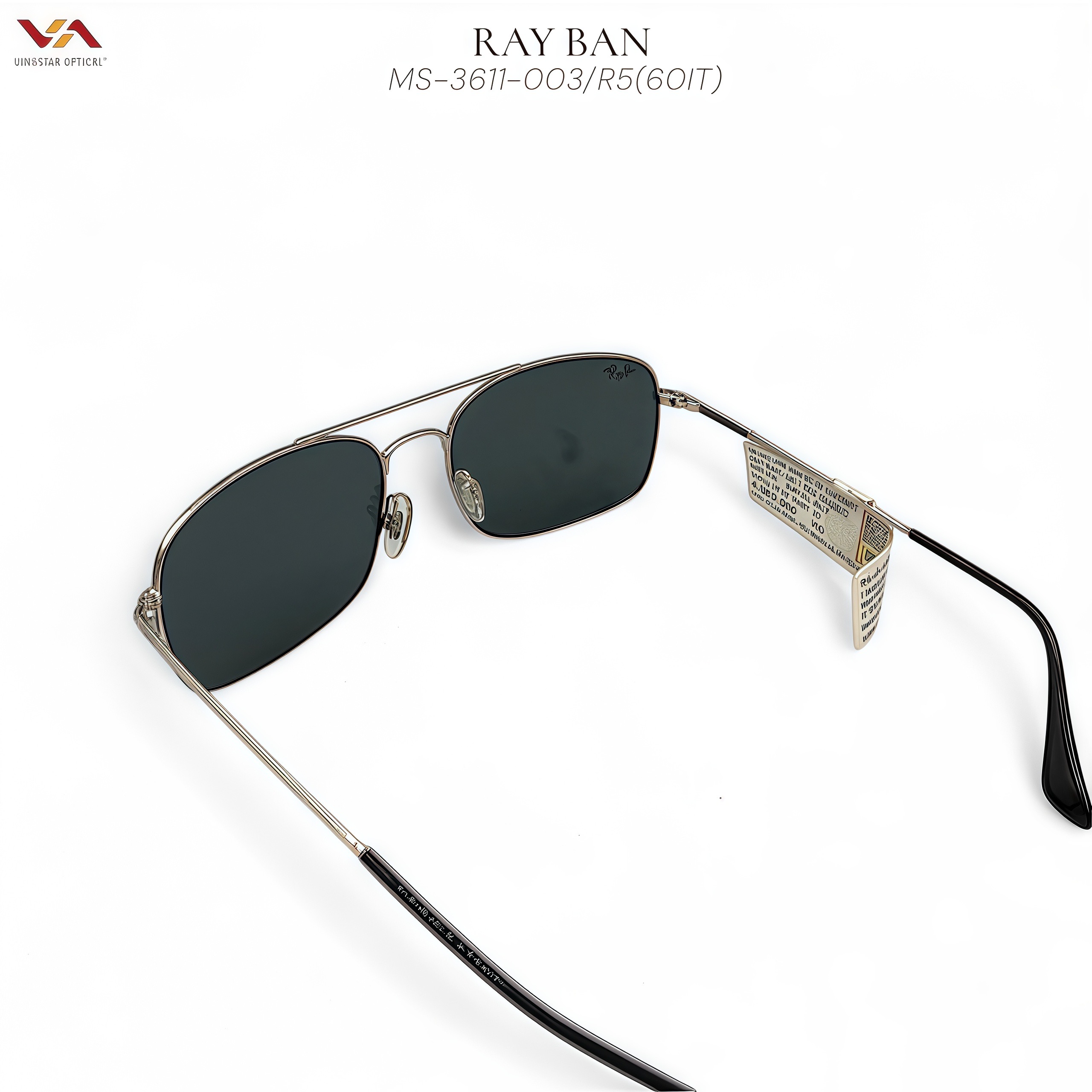 Mắt Kính Ray-Ban MS-3611-003/R5 (60IT) – Phong Cách Phi Công Cổ Điển - Ảnh 3