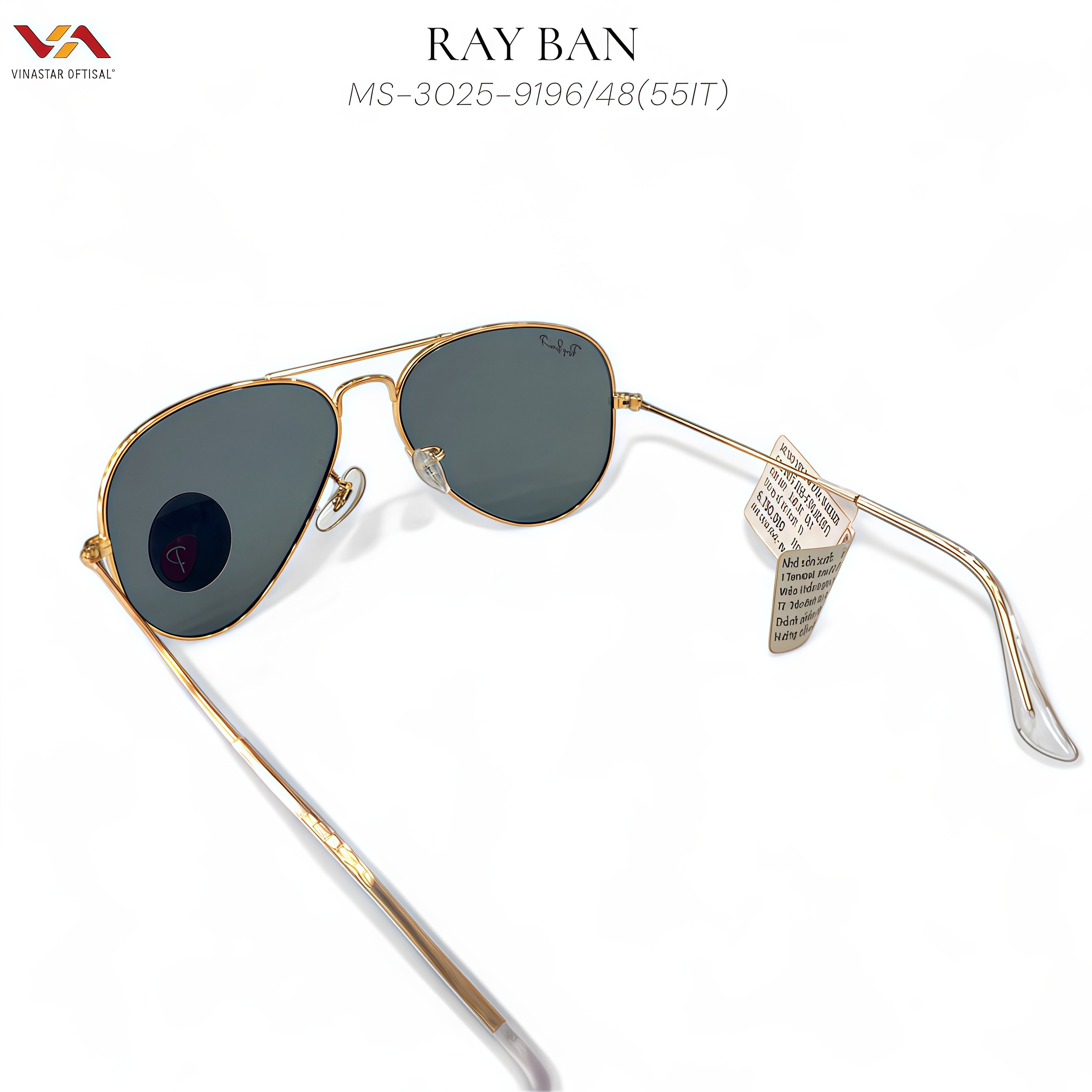 Mắt Kính Ray-Ban MS-3025-9196/48(55IT) – Huyền Thoại Aviator Polarized - Ảnh 3