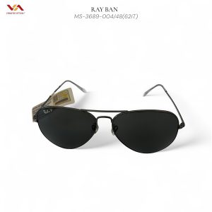 Kính Râm Ray-Ban MS-3689 Gọng Kim Loại Đen Mờ, Chống Chói Tuyệt Đối