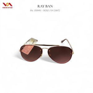 Kính Mát Ray-Ban Aviator Gradient 3584N Gọng Vàng Đồng | Tròng Nâu Đỏ Sang Trọng