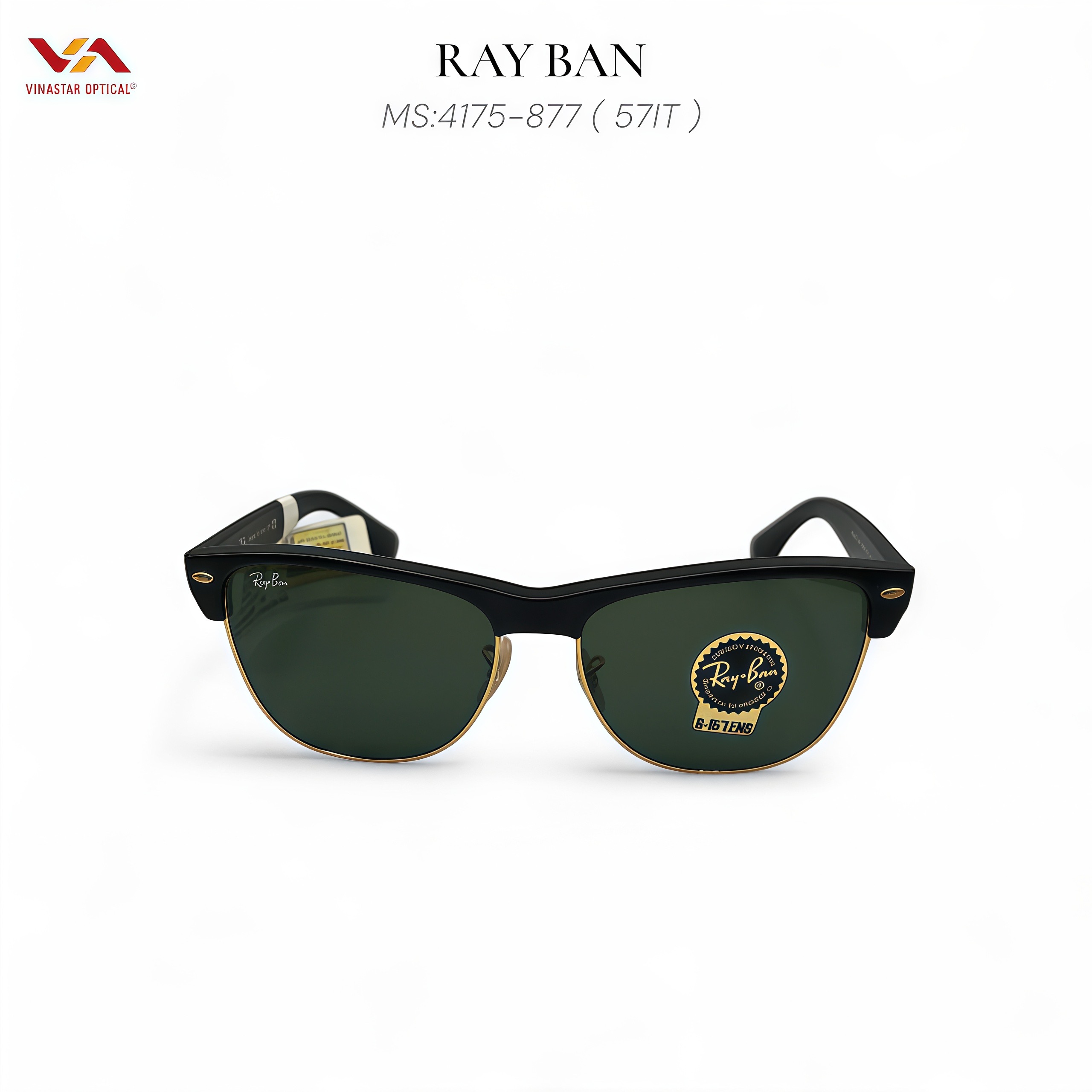 Kính Mát Ray-Ban Clubmaster 4175-877 (57IT) | Clubmaster Oversized