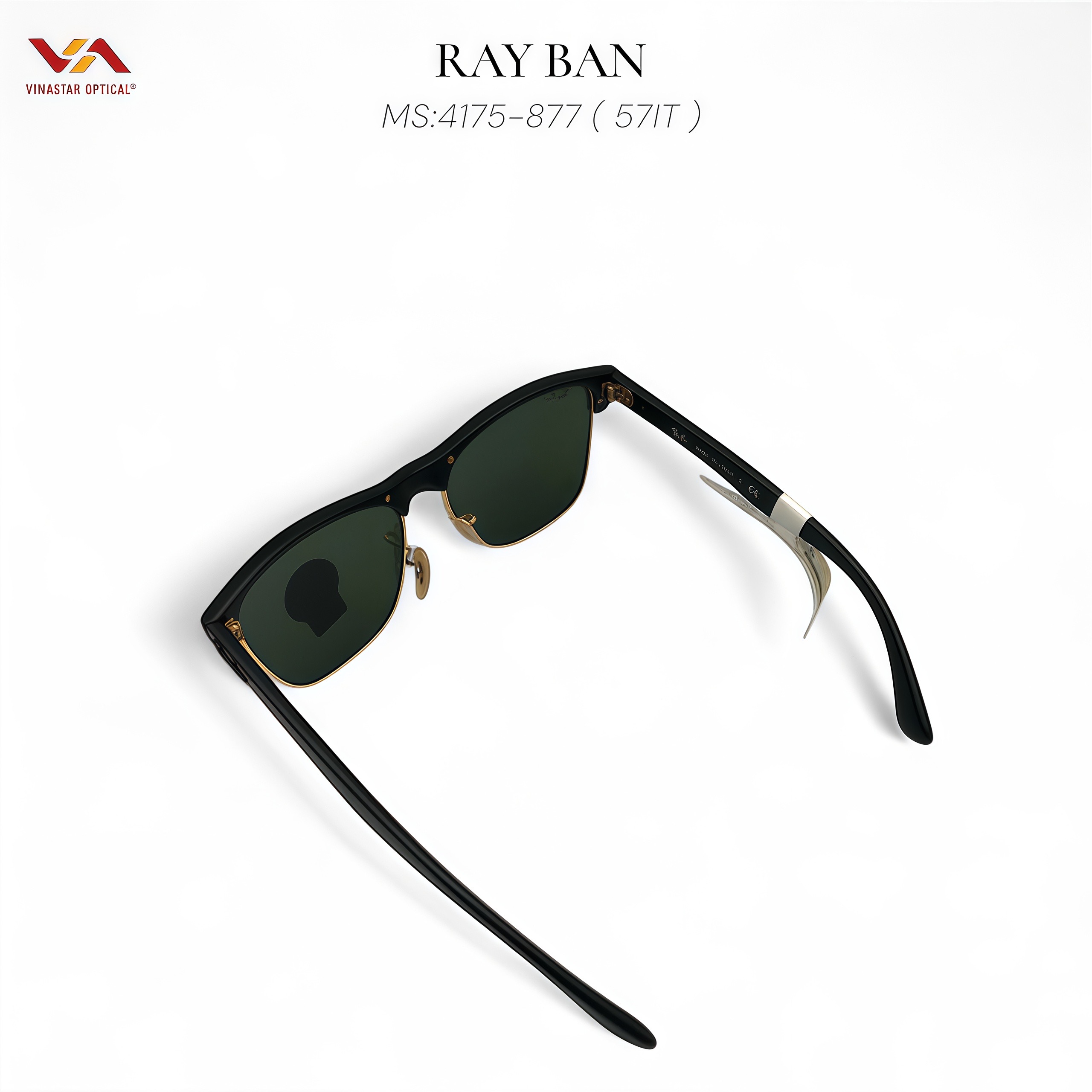 Kính Mát Ray-Ban Clubmaster 4175-877 (57IT) | Clubmaster Oversized - Ảnh 3