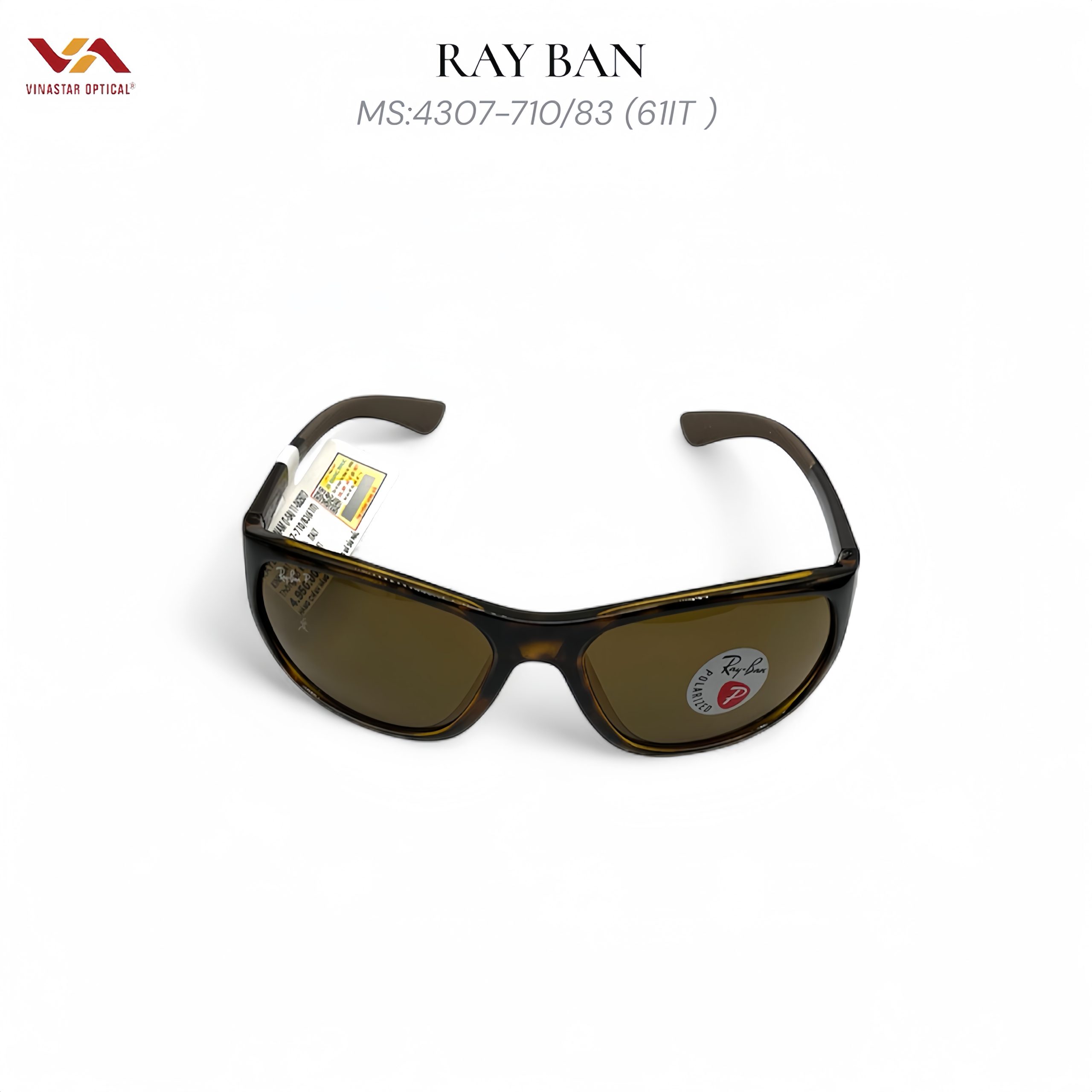 Kính Mát Ray-Ban 4307-710/83 (Polarized) - Tròng Nâu Phân Cực Cho Người Lái Xe