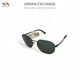 Alternative view of Kính Mát Armani Exchange 2036S - Gọng Kim Loại Đen Mờ, Tròng Xanh Rêu Cổ Điển