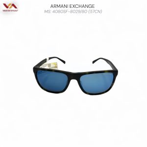 Kính Mát Armani Exchange (AX)4080SF - Tròng Gương Xanh, Phong Cách Urban-Cool