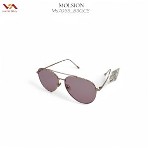 Alternative view of Kính Mát Molsion MS7053 - Gọng Kim Loại Đồng Thanh Lịch, Tròng Hồng Nhạt Thời Trang