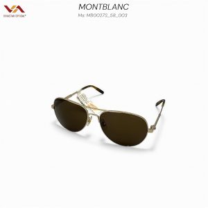 Alternative view of Kính Mát Montblanc MB0027S – Kiểu Dáng Aviator Cổ Điển, Gọng Vàng Gold Thượng Lưu, Tròng Nâu Trà Thanh Lịch