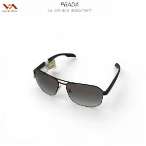 Alternative view of Kính Mát Prada Linea Rossa OPS-51VS – Gọng Kim Loại Đen Mờ, Tròng Gradient Xám Khói Đẳng Cấp