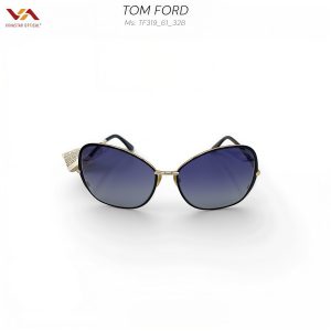 Kính Mát Nữ Tom Ford TF652 – Thiết Kế Mắt Mèo Cách Tân, Gọng Rose Gold, Tròng Hồng Khói Gradient Cuốn Hút