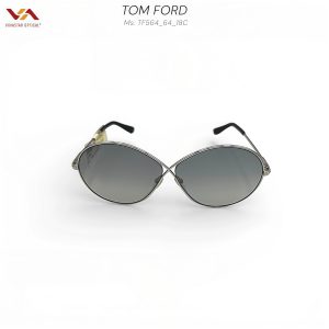 Kính Mát Tom Ford TF564 – Thiết Kế Mắt Vô Cực (Infinity) Độc Bản, Gọng Kim Loại Bạc, Tròng Khói Gradient Sang Trọng