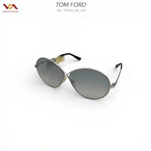 Alternative view of Kính Mát Tom Ford TF564 – Thiết Kế Mắt Vô Cực (Infinity) Độc Bản, Gọng Kim Loại Bạc, Tròng Khói Gradient Sang Trọng