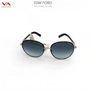 Kính Mát Tom Ford TF734H – Thiết Kế Navigator Mắt Vuông Góc Cạnh, Gọng Kim Loại Gold, Tròng Dark Grey Quyền Lực