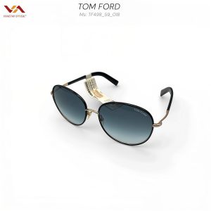 Alternative view of Kính Mát Tom Ford TF734H – Thiết Kế Navigator Mắt Vuông Góc Cạnh, Gọng Kim Loại Gold, Tròng Dark Grey Quyền Lực
