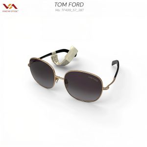 Alternative view of Kính Mát Tom Ford TF734H – Tuyệt Phẩm Navigator Mắt Vuông, Gọng Gold Luxury, Tròng Đen Khói Bản Lớn