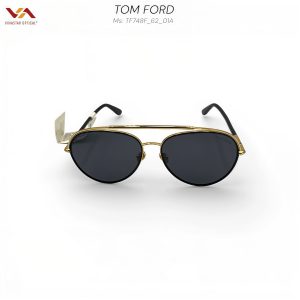 Kính Mát Tom Ford TF748F Ian-02 – Gọng Kim Loại Mạ Vàng Gold, Tròng Đen Khói Đẳng Cấp Thượng Lưu