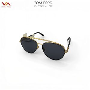 Alternative view of Kính Mát Tom Ford TF748F Ian-02 – Gọng Kim Loại Mạ Vàng Gold, Tròng Đen Khói Đẳng Cấp Thượng Lưu