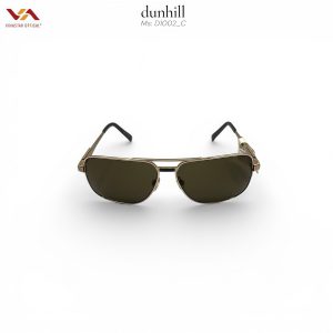 Kính Mát Dunhill D1002-C – Thiết Kế Navigator Cầu Đôi Mạnh Mẽ, Hợp Kim Màu Chì (Gunmetal) Thanh Lịch, Tròng Màu Trà Gradient Thời Thượng