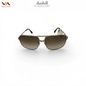 Kính Mát Dunhill SDH100_08FF – Thiết Kế Navigator Cầu Đôi Nam Tính, Khung Hợp Kim Màu Chì (Gunmetal) Sắc Lạnh, Tròng Trà 2 Màu (Gradient) Thượng Lưu
